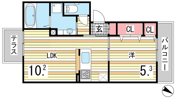 ウエストフィールドの物件間取画像